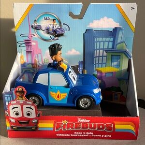 Firebuds Race 'n Spin Vehicle - Blue Toy Car